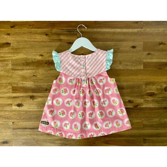 NEW Matilda Jane Hello Lovely! Al Fresco Sleeveless Top Pink Floral Green 8 - Picture 5 of 8